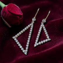 Triad Işıltısı Küpe Altın