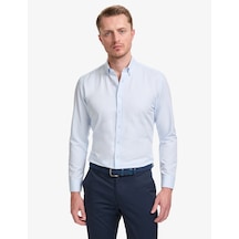 Pierre Cardin Erkek Açık Mavi Gömlek Desenli 50320902-vr003