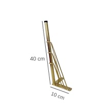 4'lü Metal Mobilya Ayağı Gold 40 Cm Sehpa Puf Koltuk Ayağı Vidalı Hairpin Ayak Altın