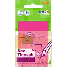 Hopax Stıckn 76x50 Yarı Saydam Yap.not Kağ. Pembe