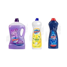 Bingo Yüzey Tem. Fresh 2.5 Lt + Bulaşık Deterjanı 650 Ml + Amonyaklı Krem 750 Ml 3'lü Set Diğer