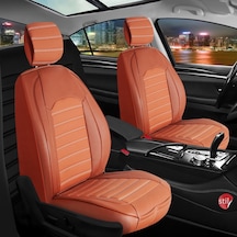 Daihatsu Terrios Uyumlu Lüx Deri Oto Koltuk Kılıfı Ön Arka Takım Giydirme Model Tarçın Frs