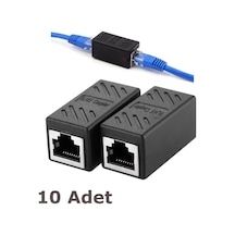 RJ45 Cat6 Cat7 Cat8 Kablo Uzatma Uzatıcı Ara Konnektör - 10 Adet