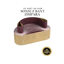 30 Adet Sonsuz Bant Zımpara Kağıdı 75x533 Mm 40 Kum Kalın Tank Palet Zımparası Şerit Zımpara Makinesi Ağaç Ahşap Metal Demir Duvar Yüzey Temizleme Kazıma Taşlama Seti Zımparalama Akülü Elektrikli