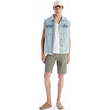 Lcw Jeans Yeşil Standart Kalıp Erkek Jean Şort