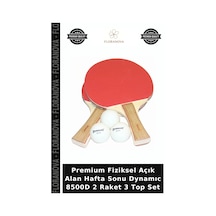 Premium Fiziksel Açık Alan Hafta Sonu Dynamıc 8500d 2 Raket 3 Top Set