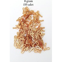 Oya Abiye Bileklik Kolye Pleksi Metalik Plastik Pul Altın Renk 8 Gram 155 Adet - Bnc482 Diğer