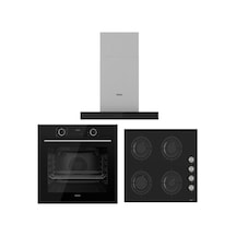 Ferre Fryart XE63CS - CS205 -D100 Siyah Ankastre Set