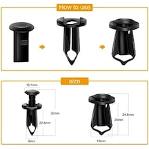 Gooacc Kapak Altında 70 Adet Motor, Sıçrama Koruması, Karoser Vidaları, Tampon, Çamurluk, Astar, İtmeli Retainer Sabitleyici Nietclips