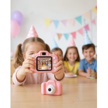 Taşınabilir Mini Kamera Hd Video Fotoğraf Çekimli Uczzzçocukkamerasıpembe-16