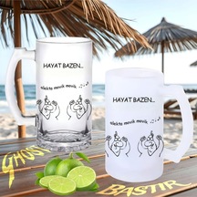 Hunili Deli Buzlu Ya Da Buzsuz Bira Bardağı 029
