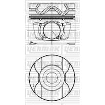Yenmak 31-30022-000 Pıston Segman Std 81mm Land Rover Dıscovery Range 2.7 Tdı