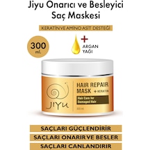 Jiyu Yıpranmış Saçlar İçin Onarıcı Besleyici Keratin Saç Maskesi 300 ML