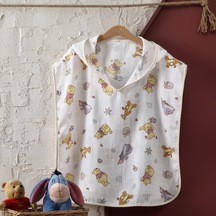 Disney Winnie Baby Pamuk Lisanslı Müslin Panço-Çok Renkli