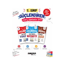 Ankara Yayıncılık 2027 7. Sınıf Türkçe + Matematik + Sosyal Bilgiler Yeni Müfredat Bağlam Temelli Güçlendiren Soru Bankası Seti 3 Kitap