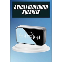 Powerbankli Bluetooth Kulaklık Yüksek Ses Aynalı Çift Dijital Gösterge Ekranı Çok Renkli