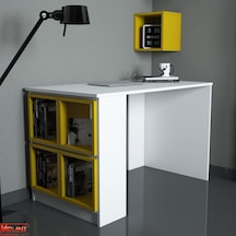 Variant Variant Box Çalışma Masası - Beyaz / Sarı Beyaz