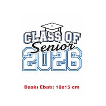 Üniversite Kolej Yazı Temalı Ütü İle Yapışan Tekstil Kumaş Tişört Dtf Baskı 3496