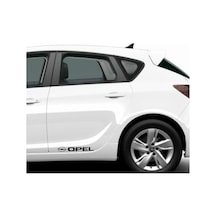 Oto Sticker Opel Yan Kapı Çıta Altı Düz Yazısı Logo