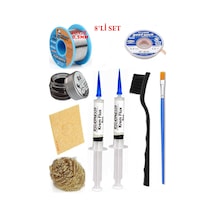 Lehimleme Seti 40 G 0,5 Mm Lehim Teli Cp-3015 Lehim Fitili Flux Lehim Toplama Çift Fırça Seti Tk227