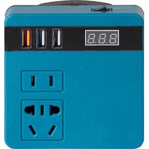 Gajeena Makita Mavi Tipi 21v Li-po Akü İnvertörü - Ac220v/dc5v/12v Çevirici, 120w Güç, Akıllı Şarj, Çoklu Korumalı Dış Mekan Kullanıma Uygun