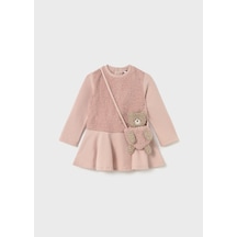 Mayoral Pembe Kız Bebek Çantalı Elbise Takım 2904