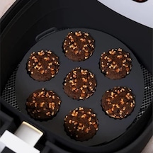 Airfryer Silikon Kek Pişirme Kalıbı 7 Bölmeli, Silikon Cupcake Kek Pişirme Kabı Air Fryer Muffin Fırın Kalıbı 1 Adet Siyah - 20 Cm Çok Renkli
