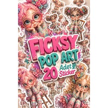 Sevimli Kız Sticker Seti - 20 Adet Etiket Çıkartma Diğer