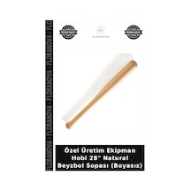 Özel Üretim Ekipman Hobi 28" Natural Beyzbol Sopası Boyasız Doğal Ahşap