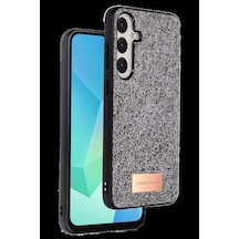 Onegif Galaxy A56 Bright Simli Kapak - Gümüş