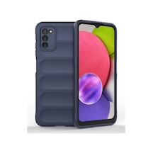 Samsung Galaxy A03s Kılıf Optimum Silikon - Lacivert
