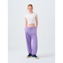 Regular Fit Kadın Eşofman Altı Mor