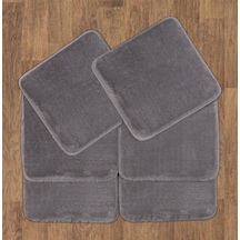 My Evilla Sandalye Minderi 6'Lı 40X40 Açık Gri