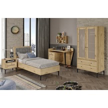 Tirio Wood M Genç Odası %100mdf Meşe