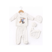 For My Baby 5'li Hastane Çıkış Seti Ekru
