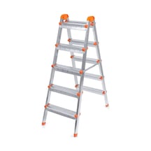 Çift Çıkışlı Metal Merdiven 5 Basamak 5+5 Basamaklı