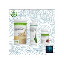 Herbalife Formül 1 Besleyici Shake Karışımı Aromalı 500 G+ Çay Ve Bitki Ekstreli Aromalı İçecek Tozu Ahududu 51 G + Herbal Aloe Konsantre İçecek 473 Ml