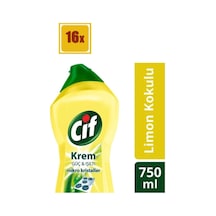 Krem Temizleyici Limon Kokulu 750 Ml 16'lı Set
