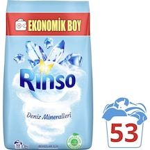 Rinso Deniz Mineralleri Beyazlar İçin Toz Çamaşır Deterjanı 53 Yıkama 8 KG