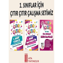 1. Sınıf Çıtır Çıtır Çalışma Kitabım 3'lü Set Türkçe-matematik-