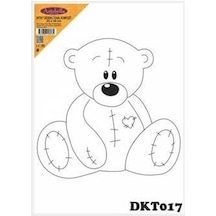 Dkt017 Desenli Tuval Kompozit Boyama 25x35 Cm