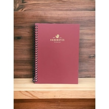 Handnotes 16x22 Çizgili 120 Yaprak Sert Kapk Defter Kırmızı