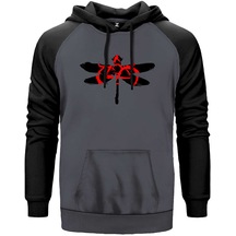 Coheed And Cambria Butterfly 2 Gri Renk Reglan Kol Sweatshirt