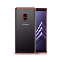 Samsung Galaxy A8 2018 Kilif Lazer Kenar Boyali Korumali Silikon 422462200