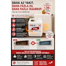 Tks-42 X100 Inhibitor Petek Temizleyici Ve Koruyucu 4 Lt Yakıt Tasarrufu Sağlayan Radyatör Temizleme Sıvısı 0.5m 2m