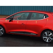 Ebal Otomotiv Renault Clio 4 HB Krom Cam Çıtası 8 prç. P. Çelik 2012-2018