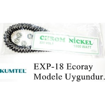 Kumtel Exp-18 Ecoray Mobile 1800w Uyumlu 1800w İnfrared Soba Isıtıcı Rezistans Teli Yatay