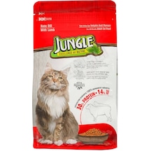 2 Adet Jungle Kuzu Etli Yetişkin Kedi Maması 500 Gr