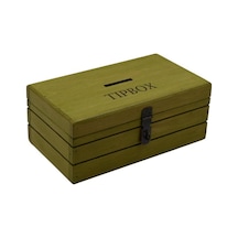 Ahşap Asma Kilitli Kutu Tipbox Bahşiş Kutusu 25cm X 14cm