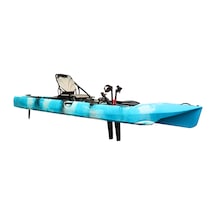 Sup Pro Tek Kişilik Pedallı Balıkçı Kanosu Mavi Kamuflaj